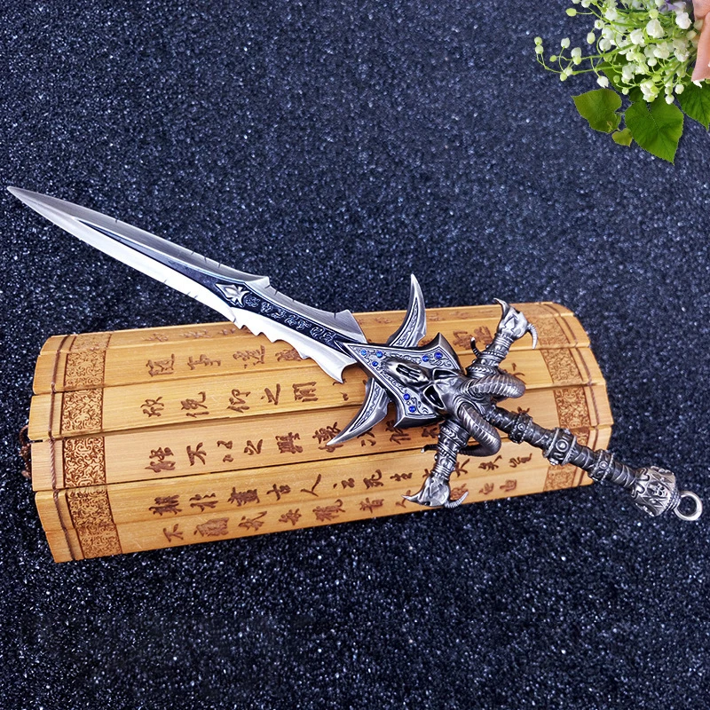 22 см World Of Warcraft frostworld металлический меч в форме головы овцы аниме манга игровой