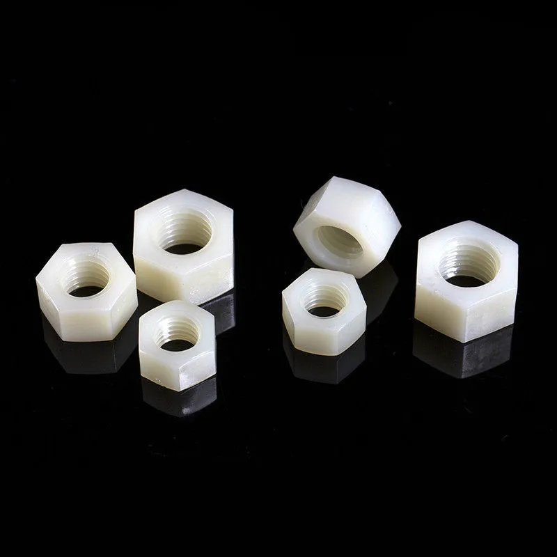 

5Pcs DIN934 M10 M12 M14 M16 PA66 Nylon Hex Nut Hexagon Plastic Hex Nuts