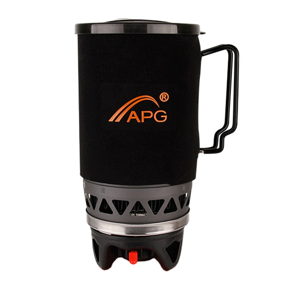 Плита для кемпинга алюминиевая газовая горелка уличная посуда 1400 мл горшок