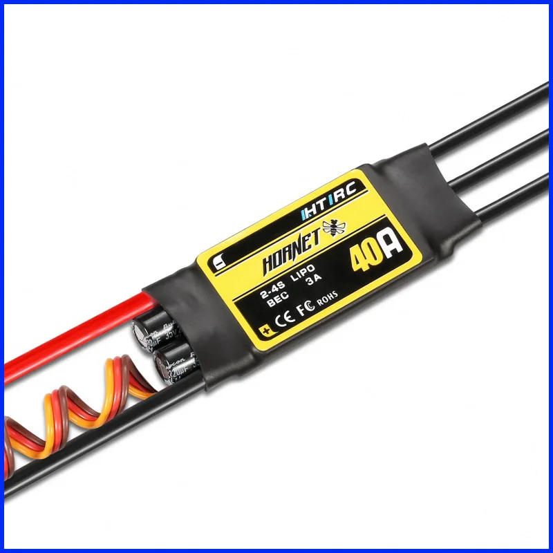 

40A 2-4S 3A BEC Brushless ESC Electric Speed Controller EPO Fixed Wing Model Accessories EDF 50 Culvert