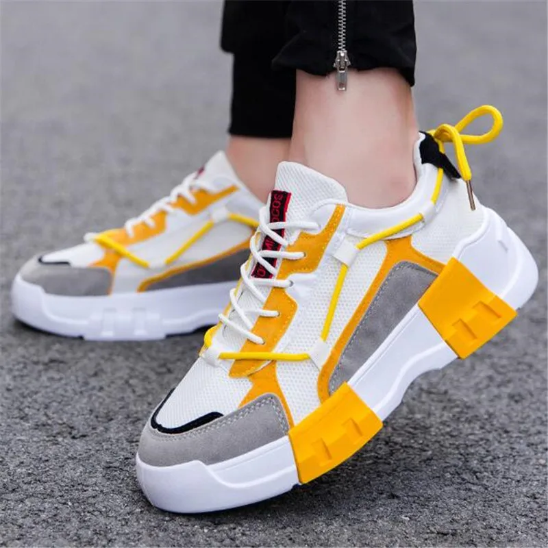 

New Shoes Men Sneakers Fashion High Quality Spring Fall Men Casual Shoes Adult Male Sneakers Soulier Homme Trainers White Black
