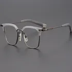 Ретро японские очки ручной работы из чистого титана женские ацетатные стандартные оптические компьютерные очки для мужчин