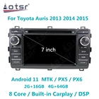 Автомагнитола на Android 11 для Toyota Auris 2013, 2014, 2015, GPS-навигация, мультимедийный видеоплеер, стерео, головное устройство, CD-рекордер, 2Din