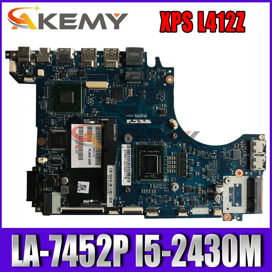 

Akemy для Dell XPS L412Z материнская плата для ноутбука LA-7452P I5-2430M DDR3 тестирование