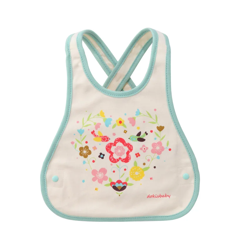 Новый детский слюнявчик нагрудники полотенца мультфильм цветок в горошек дети