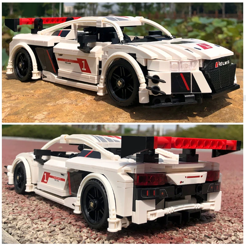 

High-tech 678PCS A8 Sport Car Building Blocks Creator MOC Technical Speed Champion Racing Vehicle Bricks Toys For Kids Gifts