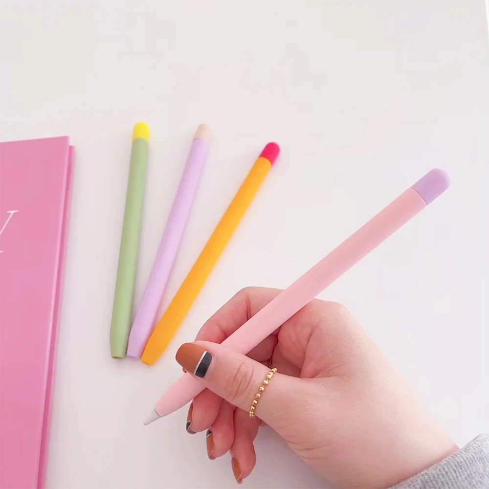 Мягкий чехол карамельных цветов для Apple iPad Pencil 2 Gen силиконовый наконечник крышки