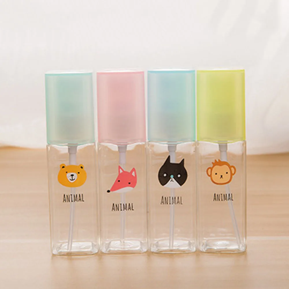 50ML Random Pattern Портативные круглые силиконовые бутылки для путешествий, контейнер для косметики, шампуня, яркие цвета, портативная силиконовая эмульсия для путешествий - Цвет: 50ML Random Pattern
