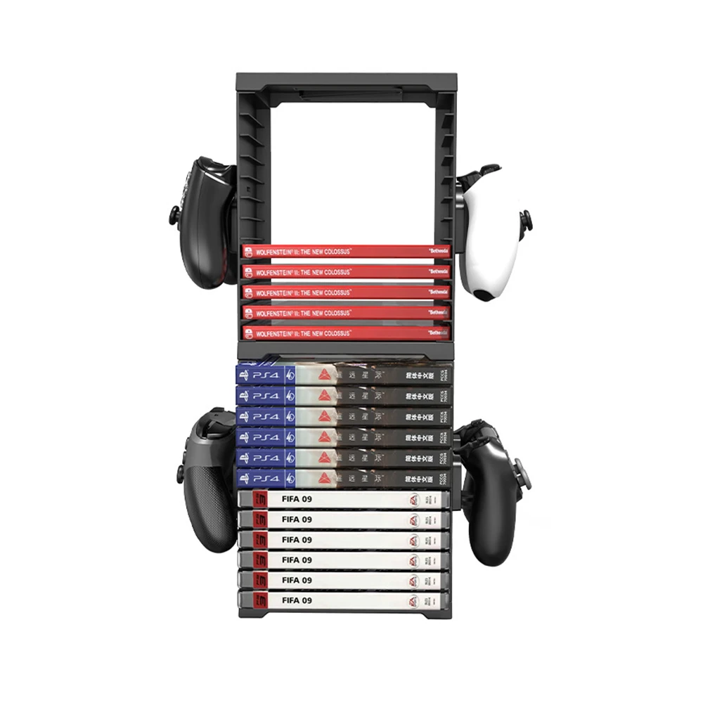 

Durable Game Disc Box For PS5 Storage Rack For XBOX Disc Double-layer Storage Box Holder Switch Storage Disc Rack
