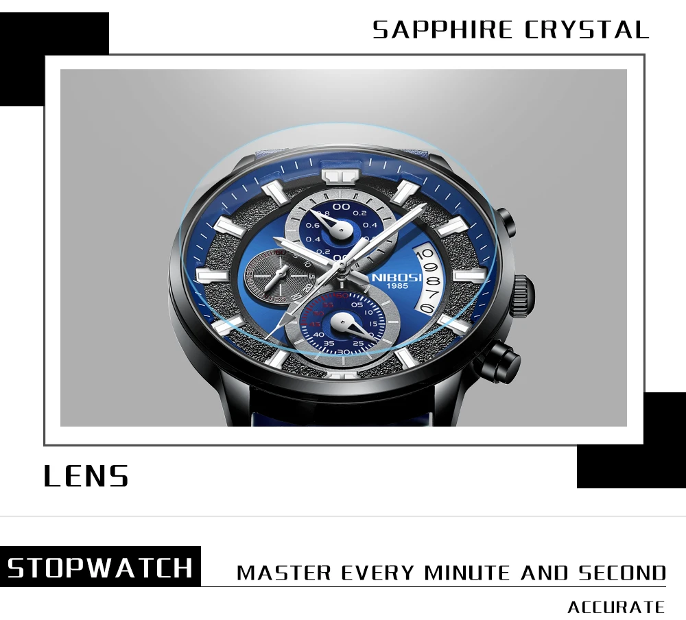 NIBOSI 2382 Luxury Men Watch description image 7