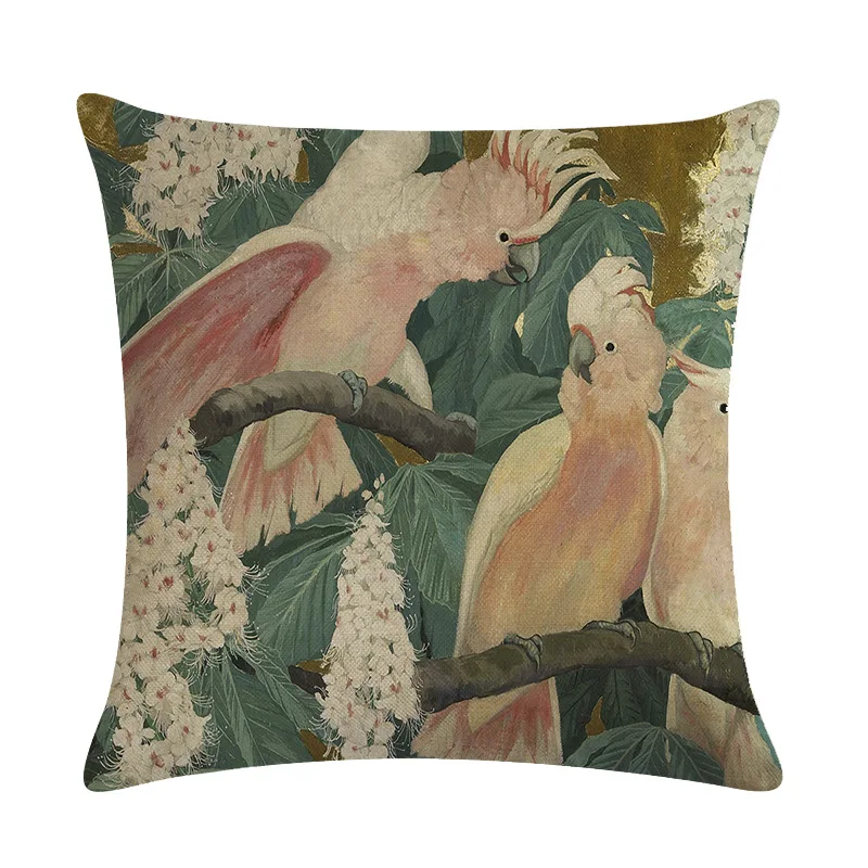 Наволочка домашняя Милая наволочка хлопковая льняная Подушка с изображением