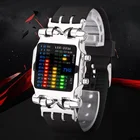 Часы наручные TVG мужские электронные, модные спортивные светодиодные цифровые с квадратным циферблатом, с резиновым ремешком, 2020