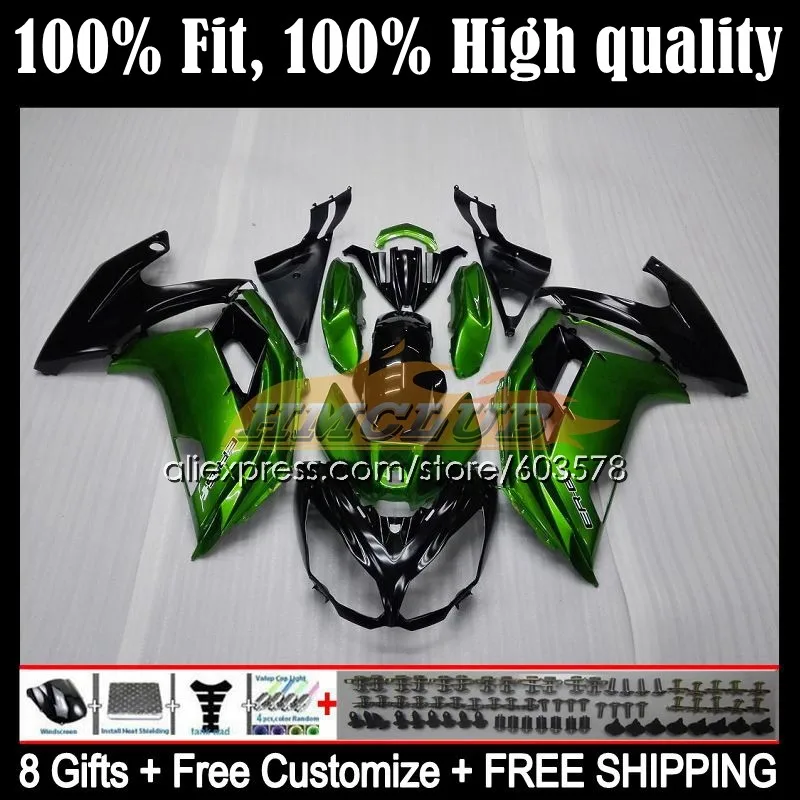

Инъекция для KAWASAKI NINJA 650R ER6 F ER 6F 66CL.10 ER6F 12 13 14 15 16 ER-6F 2012 2013 2014 2015 2016 Обтекатели фабричного зеленого цвета