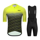 Велосипедные костюмы Ralvpha, одежда для дорожного велосипеда, мужские шорты, нагрудник, велосипедная футболка, майка, одежда для велоспорта, лето 2021