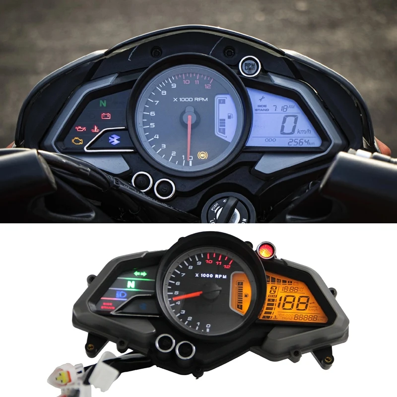 

Тахометр для Bajaj 200NS, цифровой одометр, спидометр для мотоцикла, датчик, ЖК-инструмент