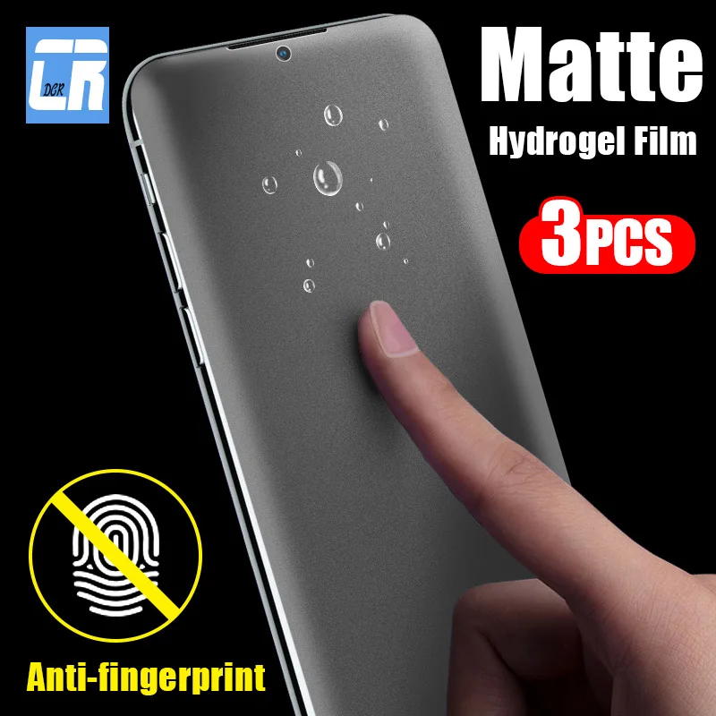 

3Pcs No Fingerprint Matte Hydrogel Film For Vivo X60 X50 X30 S10 Pro IQOO 7 5 3 U1 V21e V20 V17 V7 Plus Y31 Y30 Screen Protector