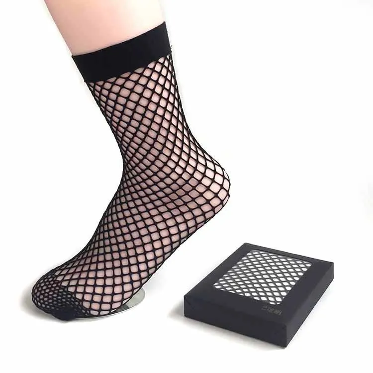 Украшение для вечевечерние женские носки черные рыболовные сети сексуальные