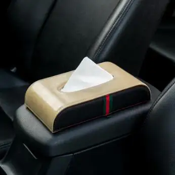 Коробка для салфеток из искусственной кожи автомобильный держатель коробка