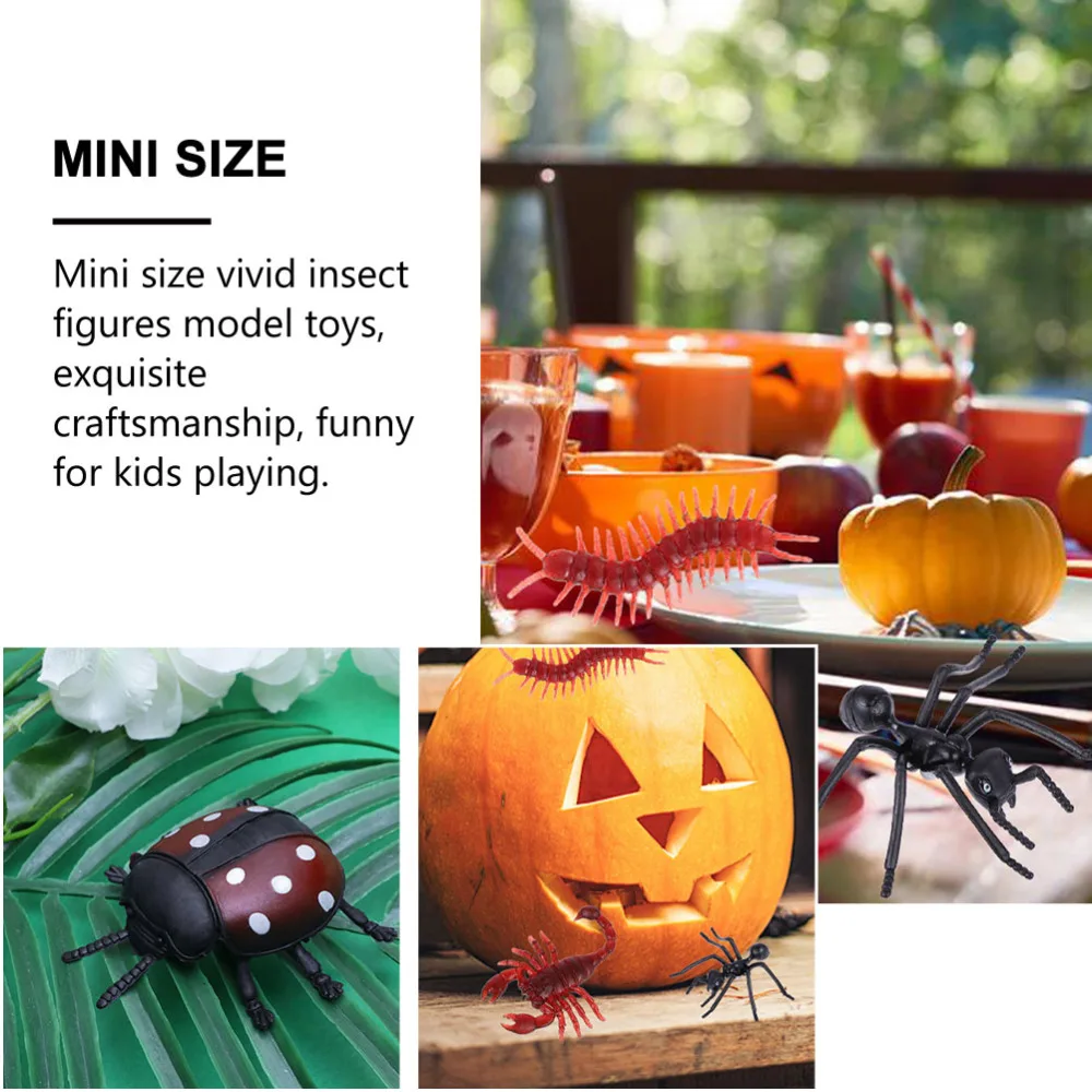 

42pcs Simulation Insect Models Toys Fake Bugs Fun Teaching Aids for Children