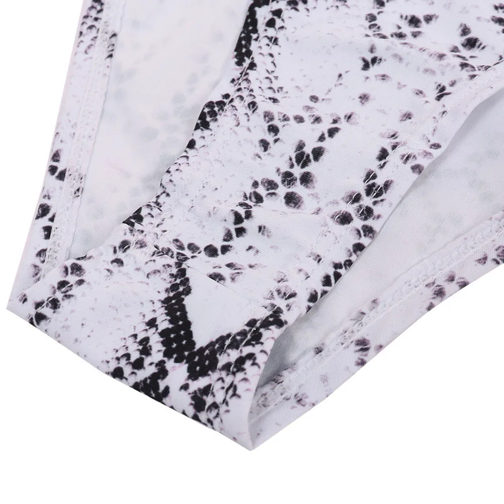 Женский модный леопардовый бикини со шнуровкой и открытой спиной сексуальный