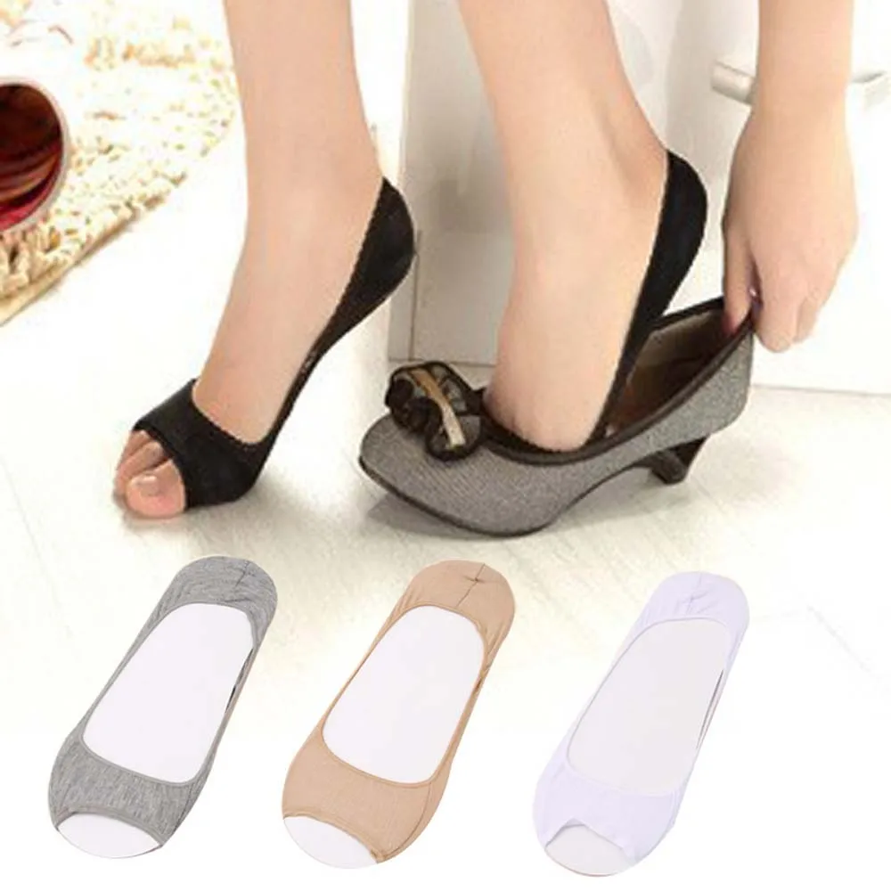 Носки хлопковые Незаметные эластичные без пальцев 1 пара|Носки-следки| |