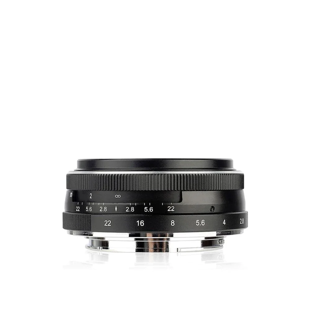 Meike 28mm f2.8 fixed manual focus lens for Canon EOS M Sony E Fuji Fujifilm X Olympus Panasonic M4/3 Mount Mirrorless