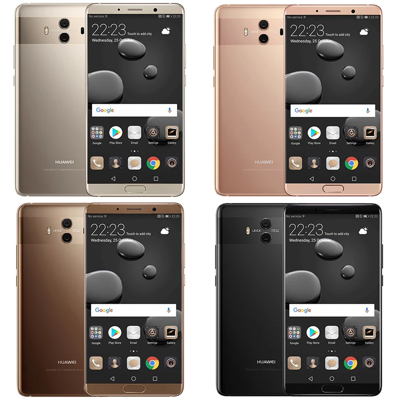 Оригинальные huawei mate 10 сотовые телефоны Kirin 970 Восьмиядерный Android 8 0 сканер
