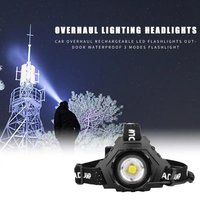 Zoom 2000lm XHP70LED фонарь, фонарик, умный USB, фара для кемпинга, Головной фонарь, поддержка, Прямая поставка