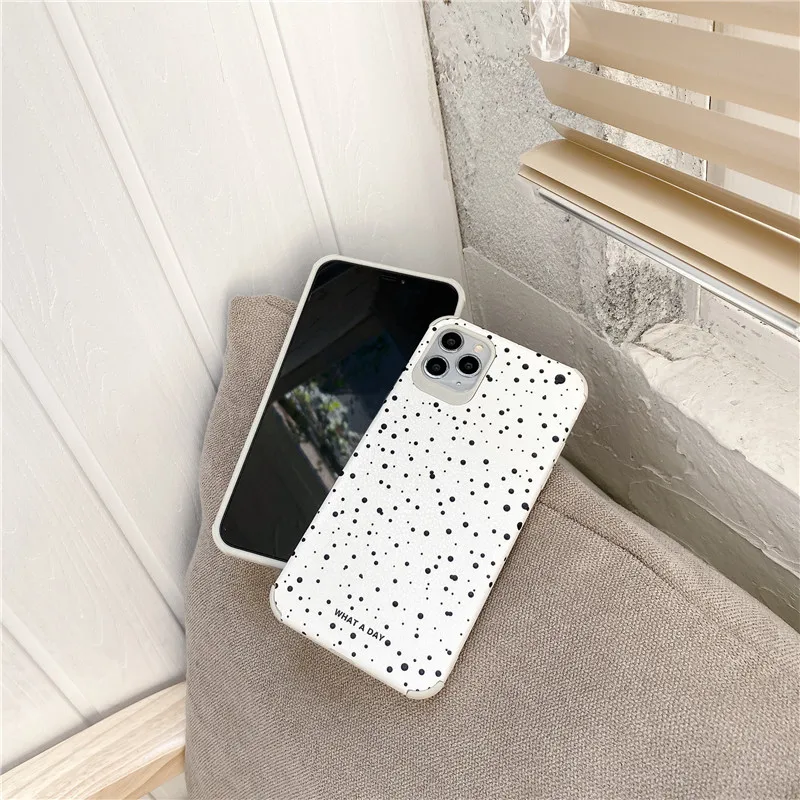 

Cute Wave Point Cases For iphone 12 mini 11 Pro Max 7 8 plus SE 2020 Soft Back Cover For iphone X XR XS Max Silicone Phone Case