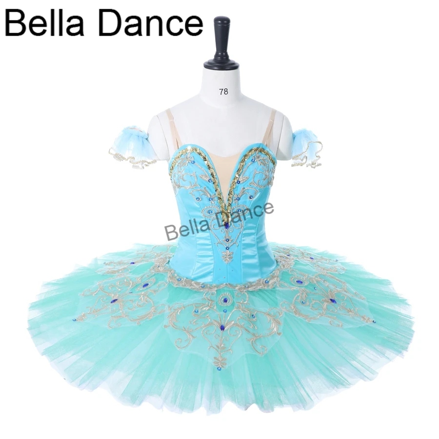 

Aqua pancake performance competition ballet stage costume green adult professional ballet tutu classical ballet tutus BT9234B