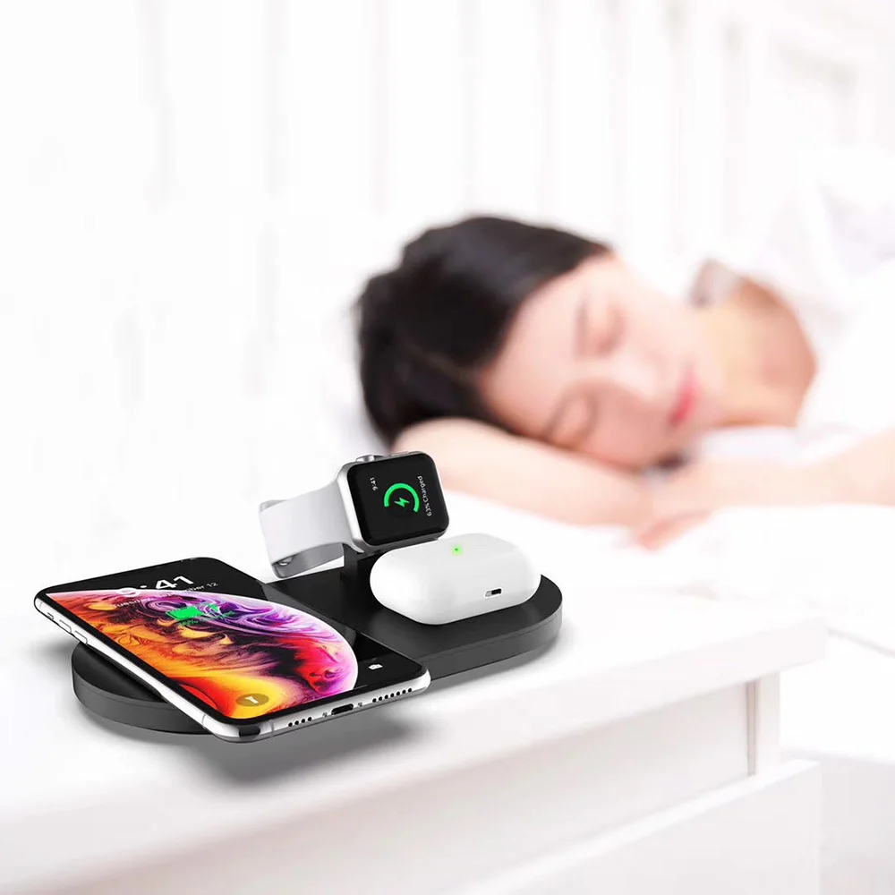 Беспроводное зарядное устройство KEBIDU для iPhone 11Pro XR XS MAX быстрая Беспроводная