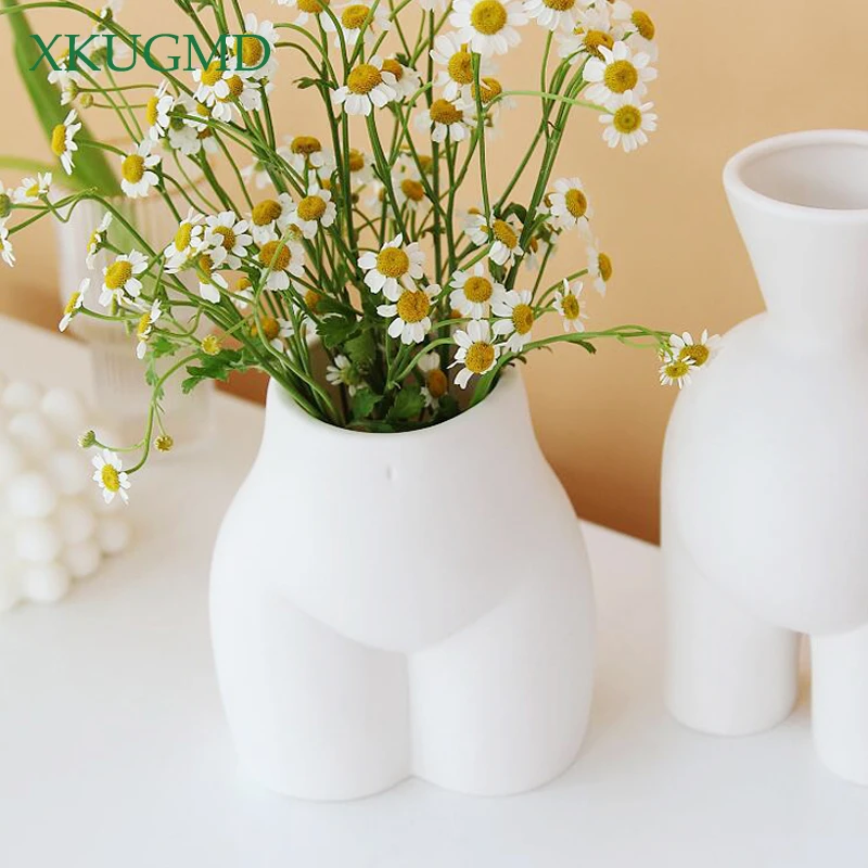 

Hot Selling New Ceramic Handmade Vase Abstract Body Art Hydroponic Flower Arrangement Container Home Decoration Ornaments