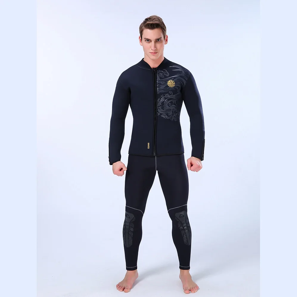 Неопреновый гидрокостюм с длинным рукавом 5 мм принтом|Комбинезоны| |