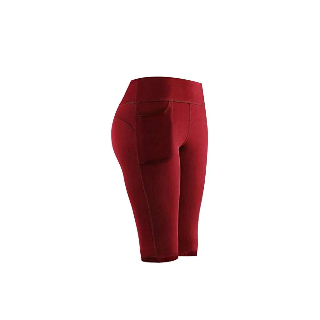 Женские брюки эластичные Леггинсы для йоги фитнеса бега спортзала спортивные