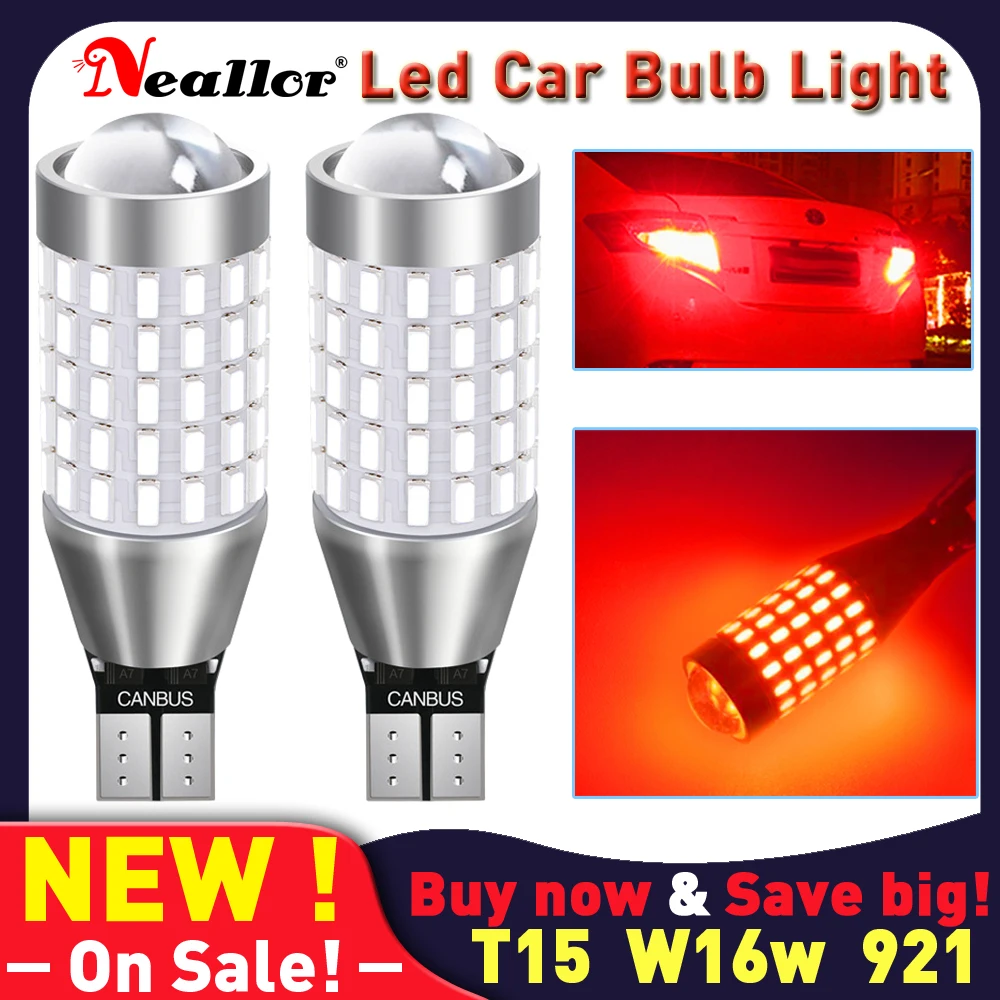 

Автомобильный светодиодный лампы T15 W16W 912 921 920 светодиодный сигнальный светильник супер яркий белый 3014 SMD Canbus без ошибки DC12V парковки задним ...
