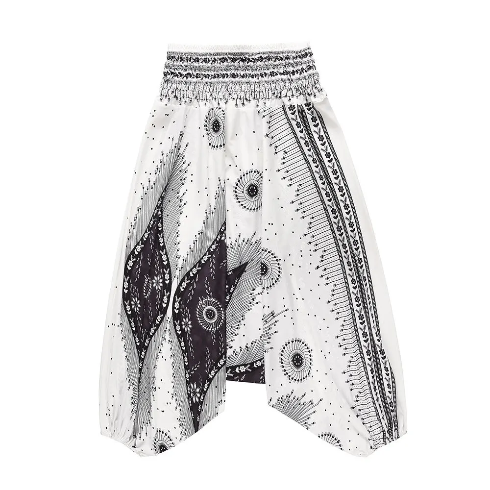 Модная африканская одежда женская Европейская Одежда с принтом брюки Анкары