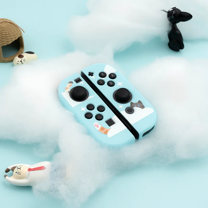 GeekShare Чехол для Nintendo Switch мягкий чехол из ТПУ с изображением туманности кота