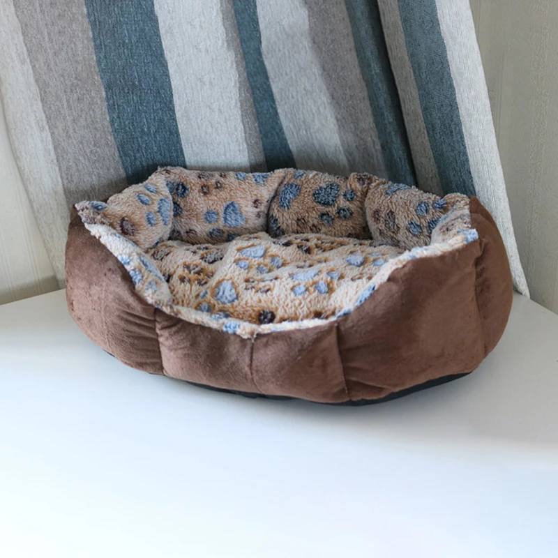 Pet собачьи матрасы лежанки теплый плюш Диван Питомник глубокого сна корзина для