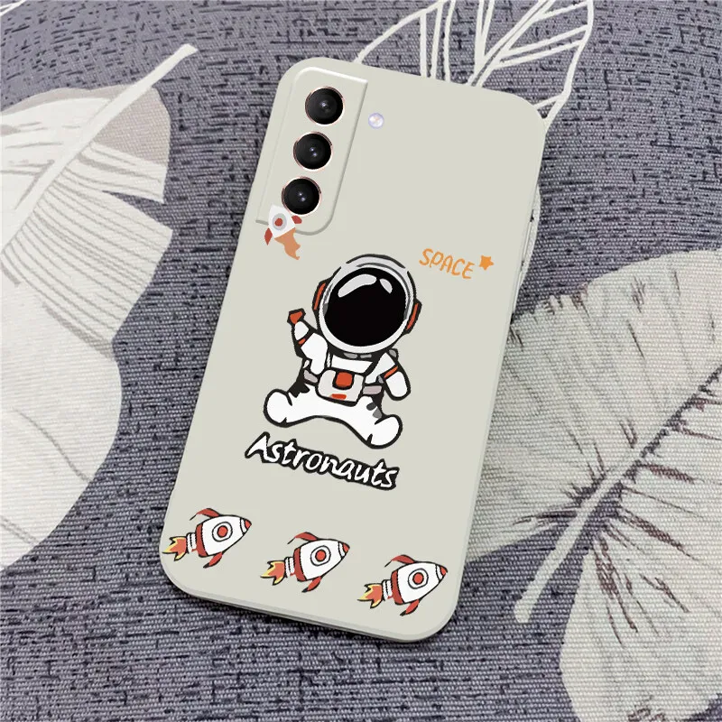 astronaut phone case for samsung galaxy s21 ultra plus s20 fe s10e s9 s8 plus s7 fashion cartoon quality smart back cover free global shipping