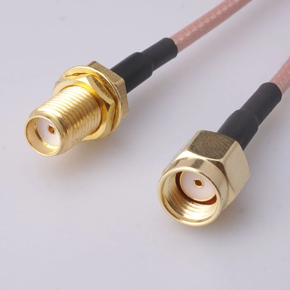 

RG316 RG174 Cable SMA Male To SMA Male Female Nut Bulkhead Extension Coax Jumper Pigtail