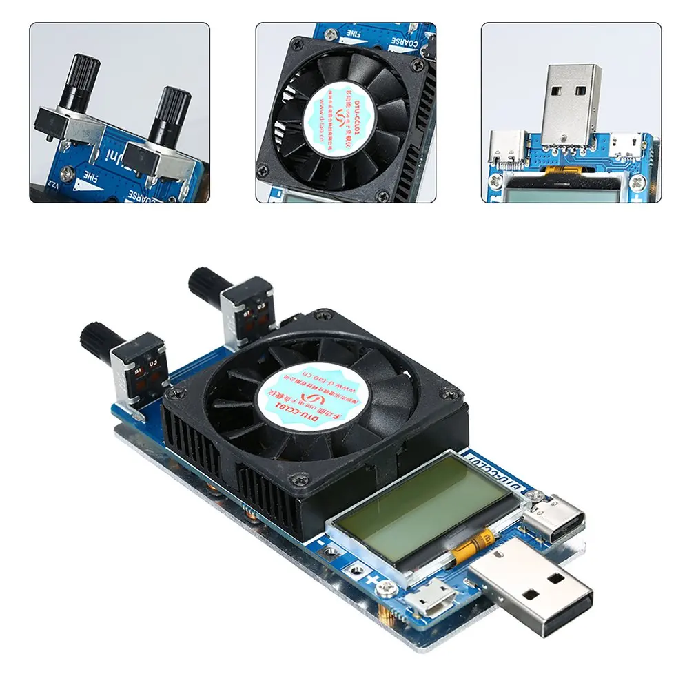 0.2A ~ 3A USB электронный тестер нагрузки модуль сопротивление тока батарея PCB плата