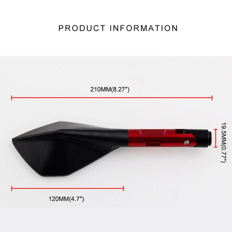 Универсальное зеркало заднего вида для мотокросса боковое мотоцикла ручка