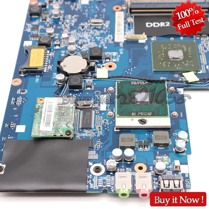NOKOTION материнская плата для ноутбука samsung NP-R60 R60 BA92-04962a материнская плата DDR2 X2400 GPU Бесплатный процессор работает