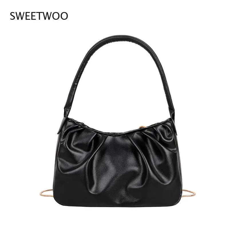 

Underarm Bags Female Square Simple Armpit Satchel Chains Messenger Handbag for Women Free Shipping 2021 Shoulder Crossbody Purse