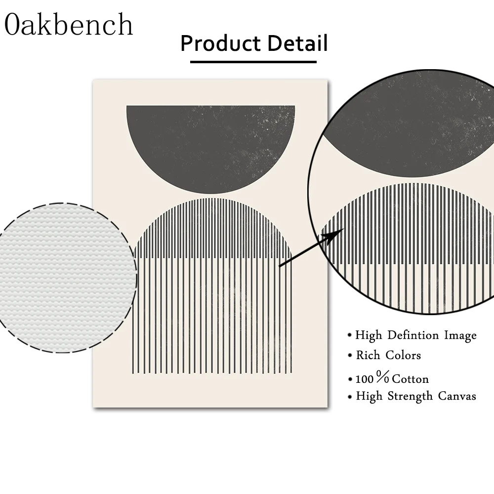 Абстрактный постер среднего века в классических геометрических фигурах