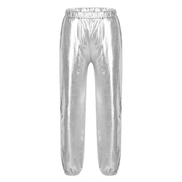 Kids Girls Jazz Dance Glossy Metallic 