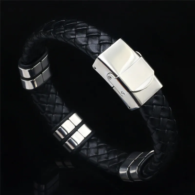 Браслеты Homme 2018 новые модные ювелирные изделия Tide Weave Титановый стальной браслет