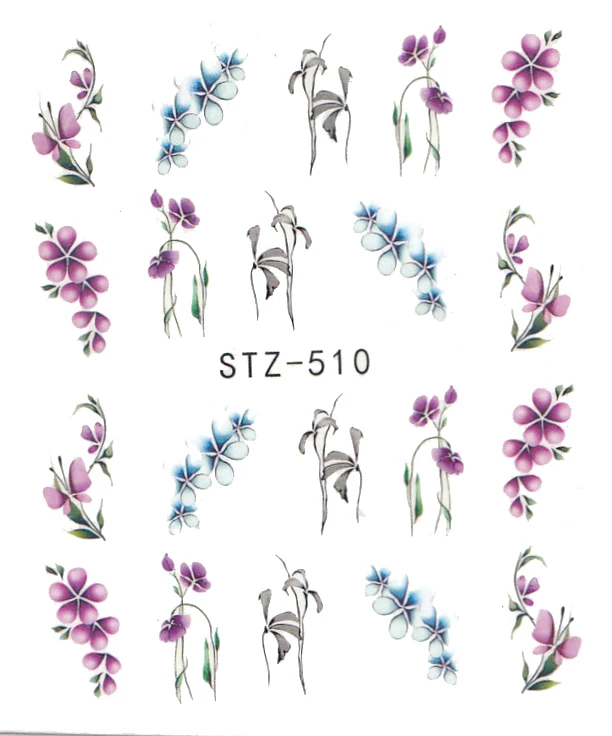 5 листов водные переводные наклейки для дизайна ногтей |