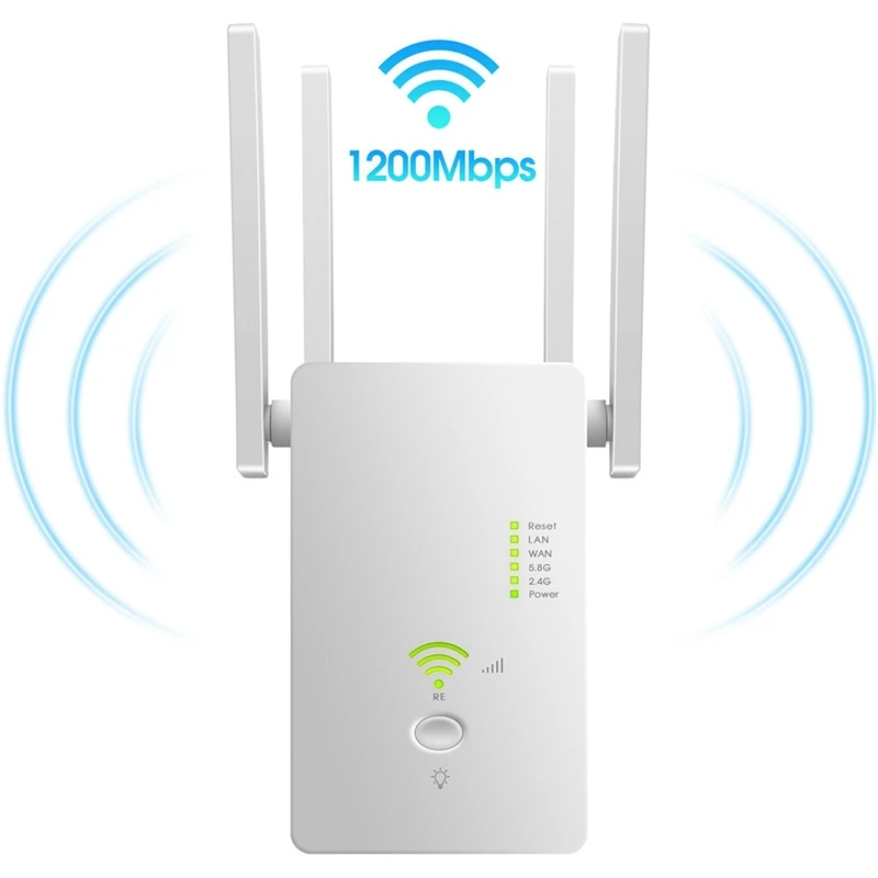 dual band 1200mbps wifi 2 4g5g extender router wifi signal amplifier signal booster wifi repeater access point free global shipping