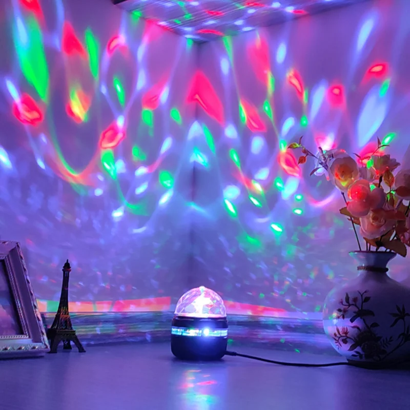 USB Disco Ball Light Automatic Rotating Lantern Christmas Children's Gift Night Light Party Decoration